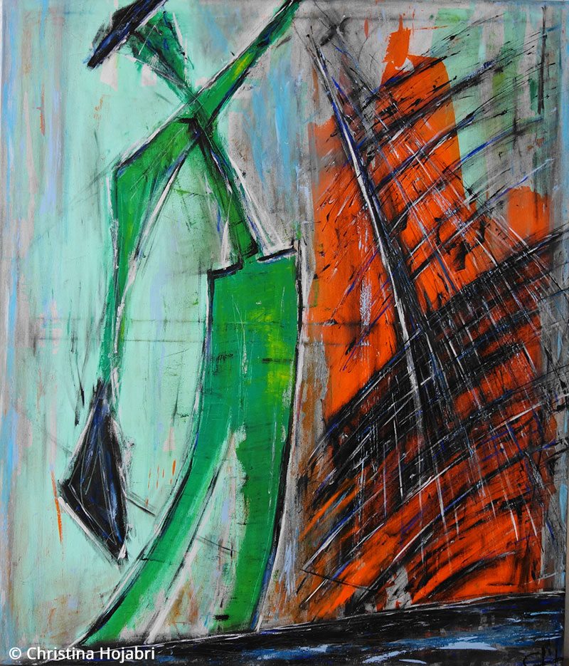 120x140-gruener-Matrose-Acryl-auf-Leinwand-2020